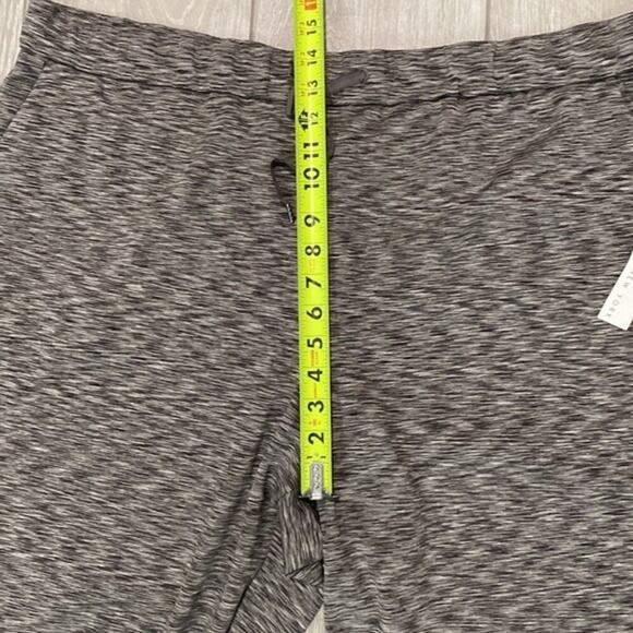 Nicole Miller Pull On Pants Gray Space Dye Lounge Sweats Drawstring Size 3X New - Picture 9 of 11